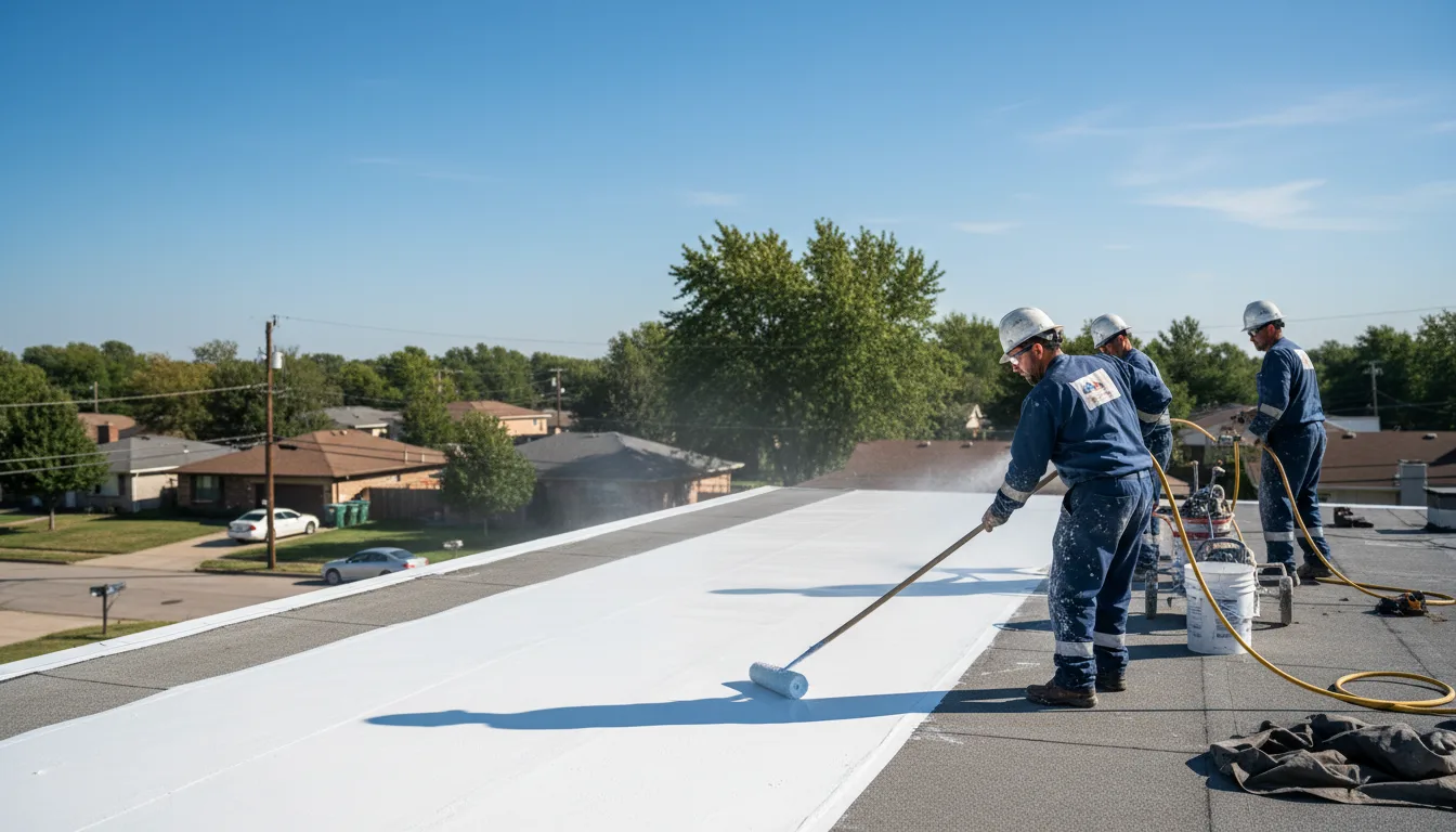 Commercial roof coating in Dublin, TX near me